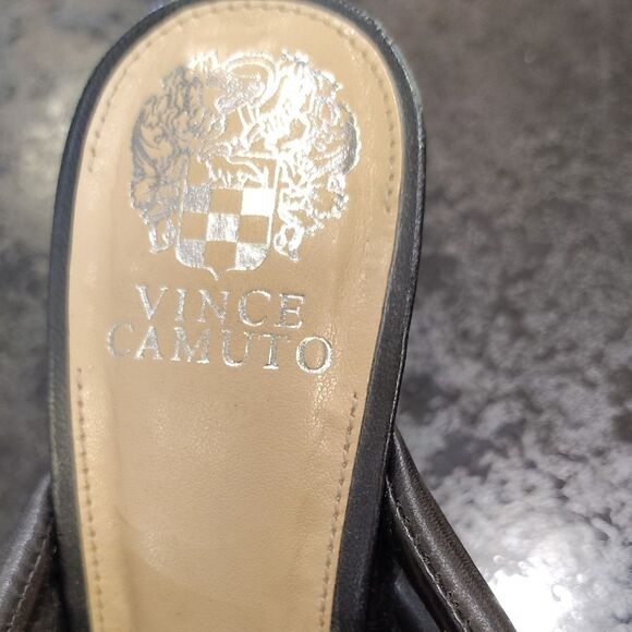 Vince Camuto Black Mules with Square Toe and Modern Design - Picture 2 of 6